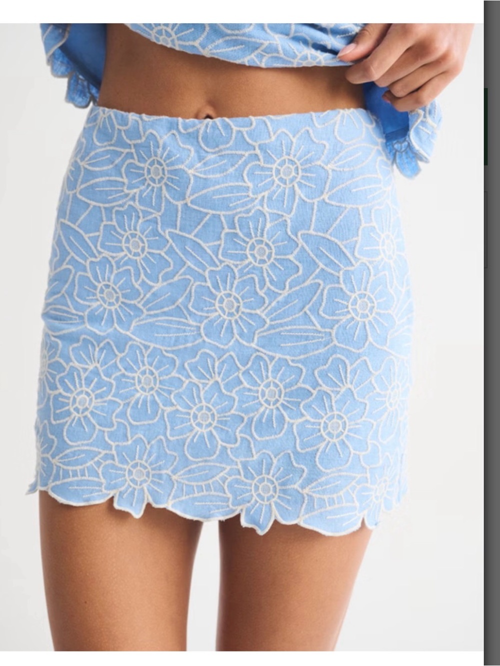The A&F Scarlett Linen-Blend Mini Skort Matching Set - Picture 3 of 11